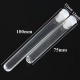 10pcs Round Bottom Clear Plastic Tube With Cap Stopper 12X75/100mm