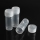 20Pcs 5ml Chemistry Plastic Test Tube Vials with Seal Caps Pack Container