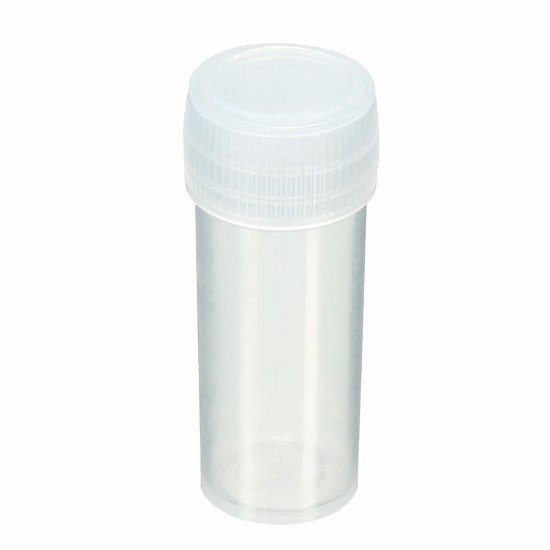 20Pcs 5ml Chemistry Plastic Test Tube Vials with Seal Caps Pack Container