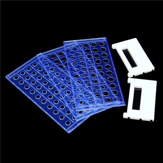 40/50 Holes Vents Plastic Centrifugal Deck Test Tube Rack Holder Laboratory