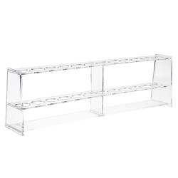 50ml*12-Holes Plexiglass Organic Glass Test Colorimetric Single Row Tube Rack Holder 50ml*12-Holes Plexiglass Organic Glass Test Colorimetric Single Row Tube Rack Holder
