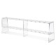 50ml*12-Holes Plexiglass Organic Glass Test Colorimetric Single Row Tube Rack Holder