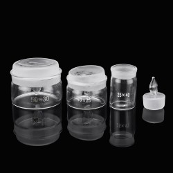3 Sizes Weighing Bottle Weighing Ground Glass Low Form Volumetric Flask Closed Bottom 3 Sizes Weighing Bottle Weighing Ground Glass Low Form Volumetric Flask Closed Bottom