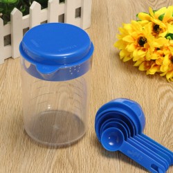 500ML Plastic Craft Tea Spoon Measuring Cup with Spoons Set for Lab 500ML Plastic Craft Tea Spoon Measuring Cup with Spoons Set for Lab
