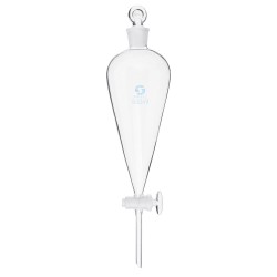 500mL Pyriform Borosilicate Glass Separatory Funnel Pear Shape Glass Stopcock Laboratory 500mL Pyriform Borosilicate Glass Separatory Funnel Pear Shape Glass Stopcock Laboratory