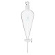 500mL Pyriform Borosilicate Glass Separatory Funnel Pear Shape Glass Stopcock Laboratory