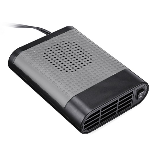 2 in 1 Portable Car Heater Cooler Fan 12V/24V Air Warmer Windscreen Demister Defroster