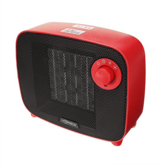 220V 1500W Electric Heater Fan 3 Gears Mini Winter Warmer Machine Desktop Household Office