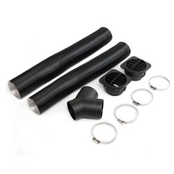 75mm Heater Pipe Duct + Warm Air Outlet For Diesel Heater Webasto Eberspacher 75mm Heater Pipe Duct + Warm Air Outlet For Diesel Heater Webasto Eberspacher
