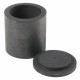 Multi-size High Purity Graphite Melting Crucible Casting With Lid Cover