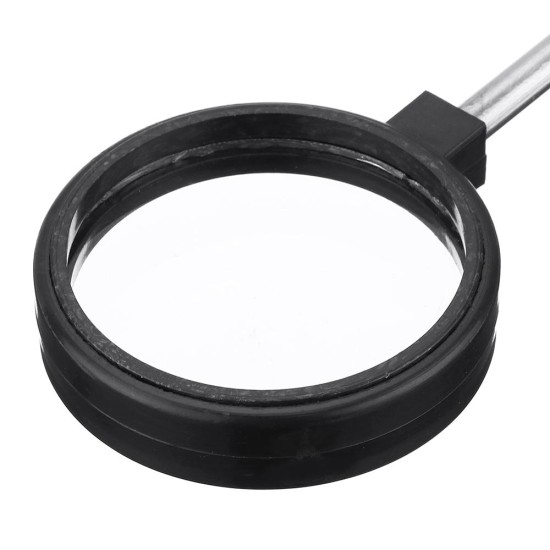 3/4/5cm Hand-held Convex/Concave Lens Glass Magnifier Optical Seat Accessories