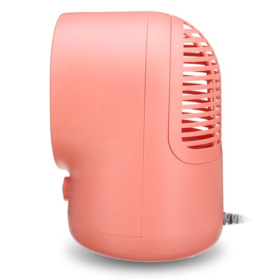 500W Portable Electric Space Heater Desktop Heating Fan Handy Air Warmer Home Office