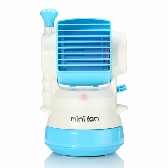 Water Fog Spray Air Mini Fan Aromatherapy Humidifier Mist USB Charging