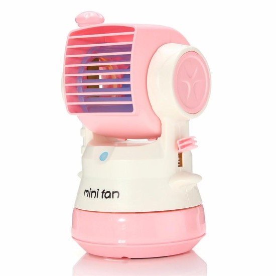 Water Fog Spray Air Mini Fan Aromatherapy Humidifier Mist USB Charging