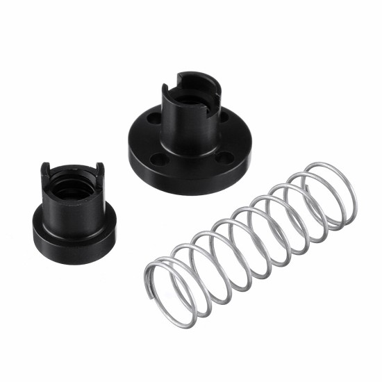 2mm/4mm/8mm 3D Printer T8 POM Anti Backlash Screw Nut for Lead Acme Threaded Rod Eliminate The Gap Spring DIY CNC Accessories