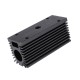 58x22x27mm Black 12mm Aluminum Heat Sink Groove Fixed Radiator Seat Cooling Heat Sink for 12mm Laser Diode Module