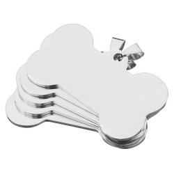 5Pcs Metal Dog Tag Laser Machine DIY Cutting Engraving Materials