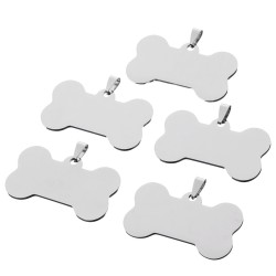 5Pcs Metal Dog Tag Laser Machine DIY Cutting Engraving Materials 5Pcs Metal Dog Tag Laser Machine DIY Cutting Engraving Materials