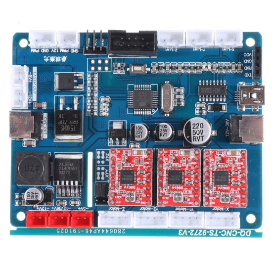 3Axis GRBL USB Driver Offline Controller Control Module LCD Screen w/ Board SD Card for CNC 1610 2418 3018 Wood Router Laser Engraving Machine