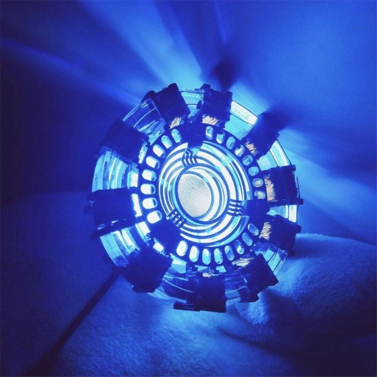 MK1 Acrylic Remote Ver. Tony DIY Arc Reactor Lamp Kit Remote Control Illuminant LED Flash Light Heart Set