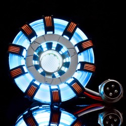 MK2 Acrylic Tony ARC Reactor Model DIY Kit USB Chest Lamp Movie Props Illuminant LED Flash Light Set Gift MK2 Acrylic Tony ARC Reactor Model DIY Kit USB Chest Lamp Movie Props Illuminant LED Flash Light Set Gift