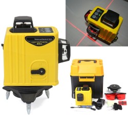 12 Line 3D 360° Infrared Laser Level Self Leveling Vertical & Horizontal Level Cross 12 Line 3D 360° Infrared Laser Level Self Leveling Vertical & Horizontal Level Cross