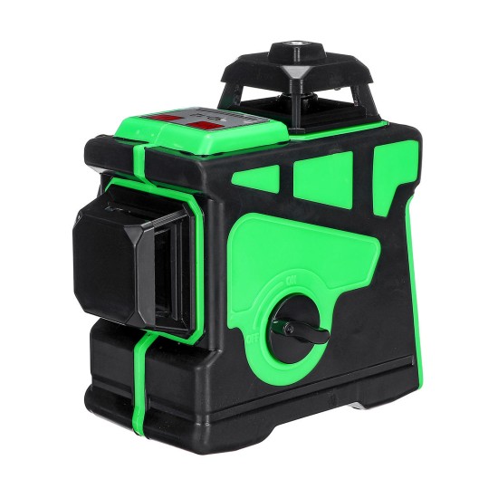 12 Lines 360 Degree Horizontal&Vertical Cross 3D Green Laser Level Self