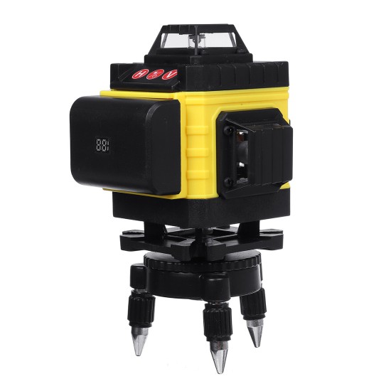 12/16 Line 4D Green Light Laser Level 6000mAh Large Battery Capacity Digital Self Leveling 360° Rotary Measure