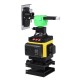 12/16 Line 4D Laser Level Green Light Digital Self Leveling 360° Rotary Measure with 6000mah Battery