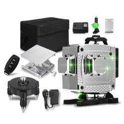 12/16 Lines 4D Green Light Laser Level Auto Self Leveling Cross 360° Rotary Measuring 12/16 Lines 4D Green Light Laser Level Auto Self Leveling Cross 360° Rotary Measuring