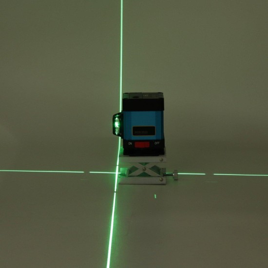 12Line 360° Green Laser Level 3D Horizontal Vertical+Remote Control+Wall Mounts