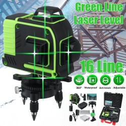 16 Line 360 Horizontal Vertical Cross 3D Green Light Laser Level Self-Leveling Measure Super Powerful Laser Beam 16 Line 360 Horizontal Vertical Cross 3D Green Light Laser Level Self-Leveling Measure Super Powerful Laser Beam