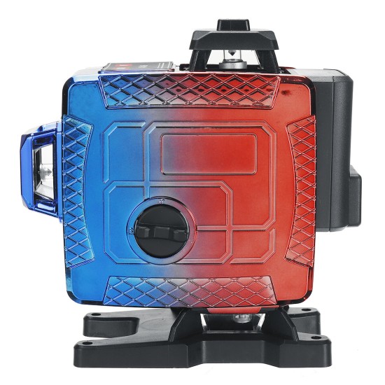 16 Line 4D Colorful Green Light Laser Level Single/Dual Battery 360° Horizontal Vertical Cross Measurement