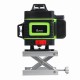 16-Line Strong Green Light 3D Remote Control Laser Level Measure with Wall Attachment Frame