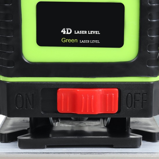 16-Line Strong Green Light 3D Remote Control Laser Level Measure with Wall Attachment Frame