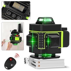 16-Line Strong Green Light 3D Remote Control Laser Level Measure with Wall Attachment Frame 16-Line Strong Green Light 3D Remote Control Laser Level Measure with Wall Attachment Frame