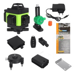 16 Lines Laser Level 3D Green Horizontal Vertical Line Laser Auto Self-Leveling Remote Control Indoor Outdoor Single Battery 16 Lines Laser Level 3D Green Horizontal Vertical Line Laser Auto Self-Leveling Remote Control Indoor Outdoor Single Battery