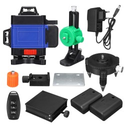 16 line Green Laser Level App Control 4D 360° H&V Cross Line Self Leveling Remote Control 16 line Green Laser Level App Control 4D 360° H&V Cross Line Self Leveling Remote Control