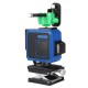 16/12/8 Lines 4D Green Light Laser Level 360° Auto Self Leveling Rotary Cross Measure Tools