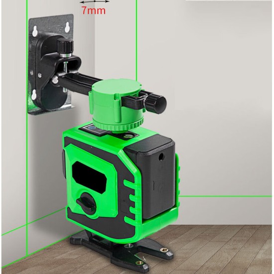 360° Rotary 12 Lines 3D Green Laser Level Cross Horizontal Measure Self Leveling