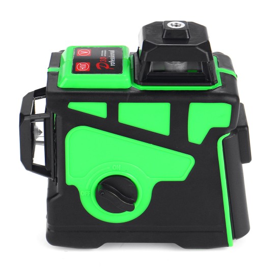 3D 12 Line Green Light Laser Level Digital Self Leveling 360° Rotary Measure