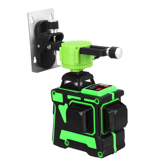 3D 12 Line Green Light Laser Level Digital Self Leveling 360° Rotary Measure