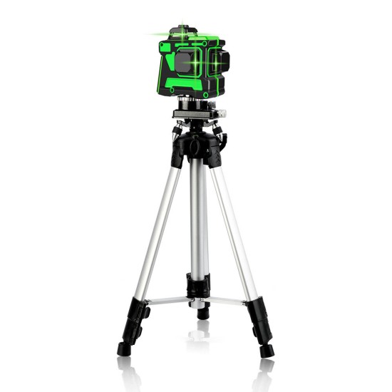 3D 12 Line Green Light Laser Level Digital Self Leveling 360° Rotary Measure