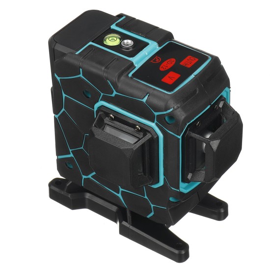 3D 12 Line Green Light Laser Level Digital Self Leveling 360° Rotary Measure Tool