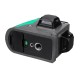 3D 12 Lines Laser Level Self-Leveling 3x360° Green/Blue Light + Bracket + Holder