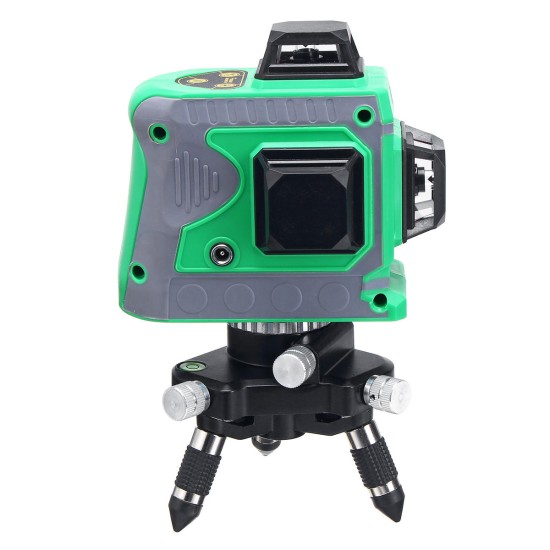 3D 12 Lines Self Leveling Green Laser Beam Level Auto 360° Rotary Cross Measure