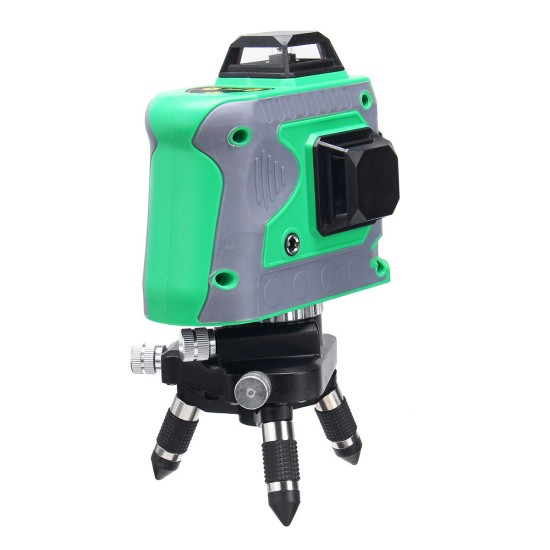 3D 12 Lines Self Leveling Green Laser Beam Level Auto 360° Rotary Cross Measure