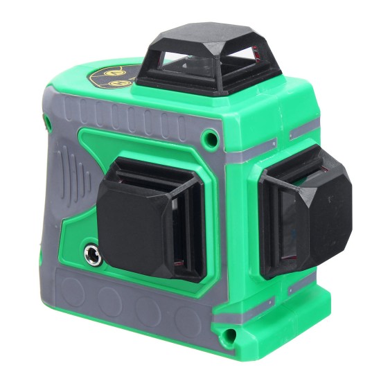 3D 12 Lines Self Leveling Green Laser Beam Level Auto 360° Rotary Cross Measure