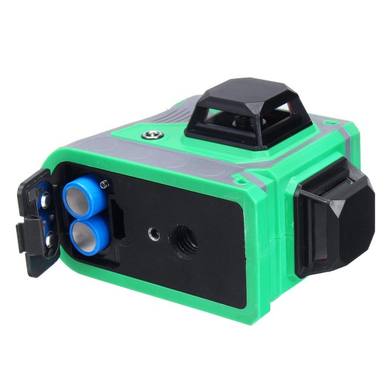 3D 12 Lines Self Leveling Green Laser Beam Level Auto 360° Rotary Cross Measure