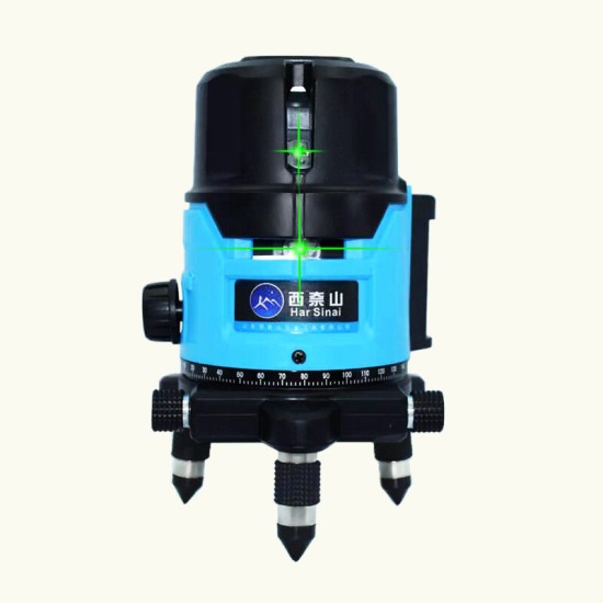3D 360° Rotary Green Laser Level 5 Lines Self-Leveling Cross Horizontal Vertical Measuring Tool